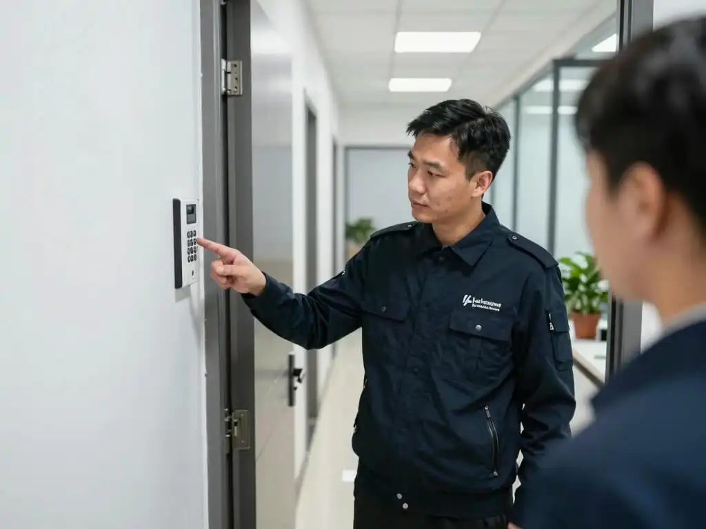 Licensed locksmith doing Commercial Lock fix in Brooklyn NY