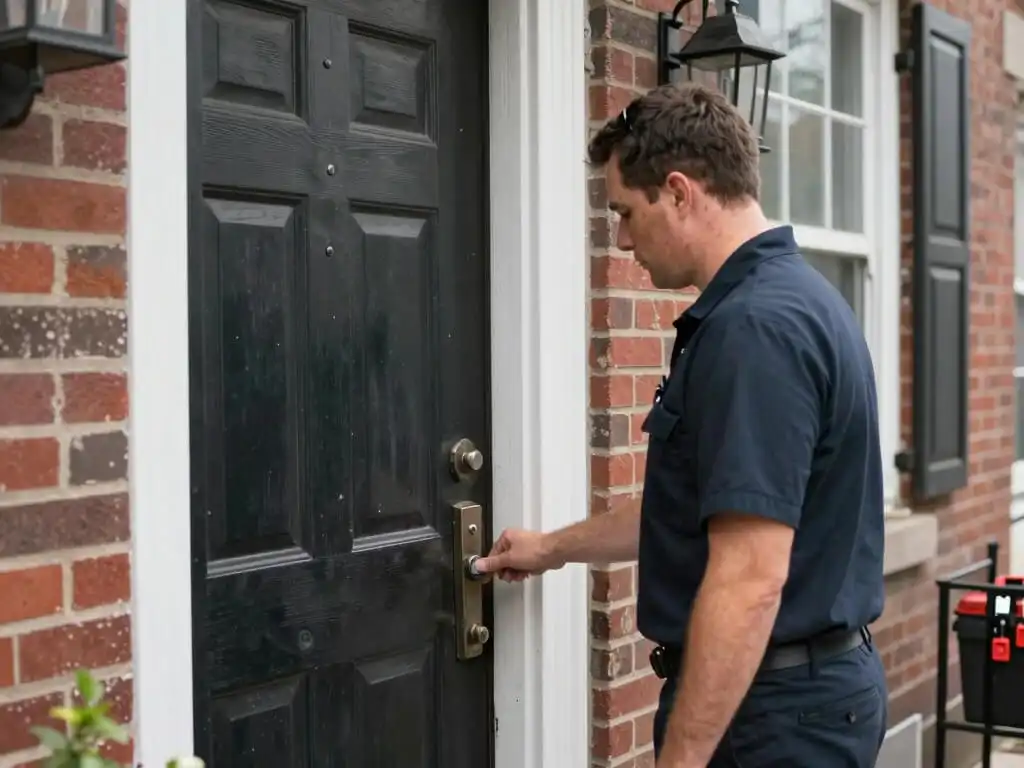 Licensed locksmith doing locksmith service in Brooklyn NY