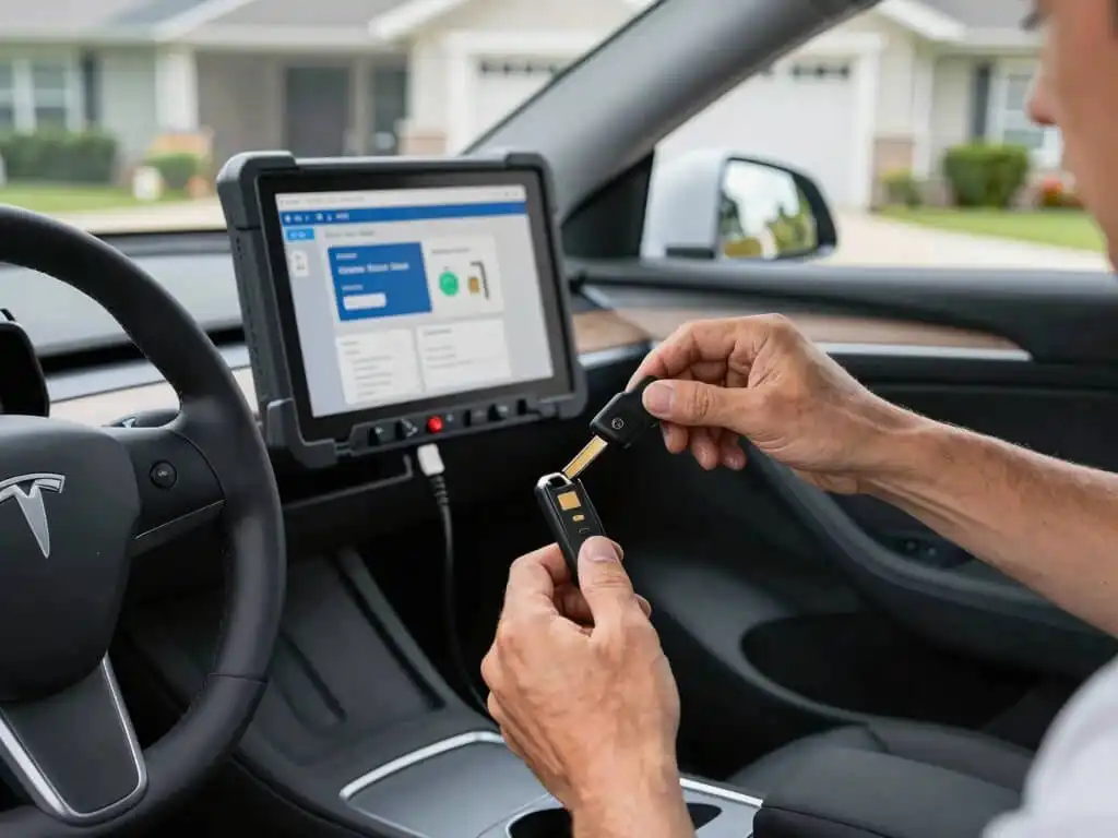 Licensed locksmith doing Transponder Key Service in Brooklyn NY